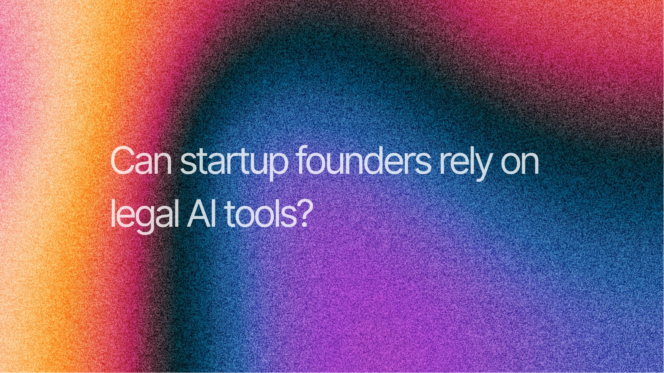 India's Best Legal AI Tool For Startup Founders